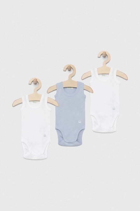

Комплект из 3 хлопковых боди для малышей United Colors of Benetton, синий