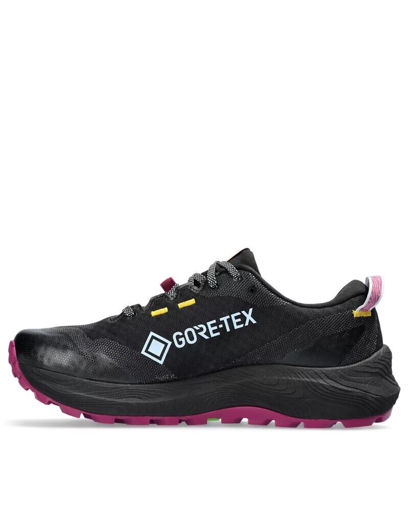 

Водонепроницаемые кроссовки для трейлраннинга Asics Gel-Trabuco 12 GTX черного и голубого цвета