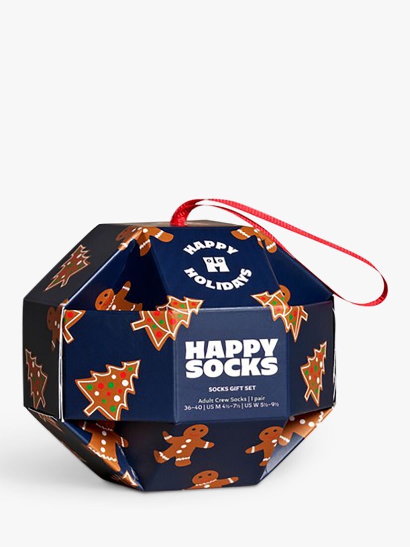 

Носки для праздничного подарка с пряниками Happy Socks, синий/мульти