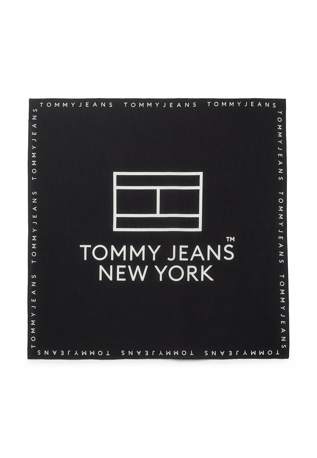 

Шарф Oversized Logo Square Bandana Tommy Jeans, черный