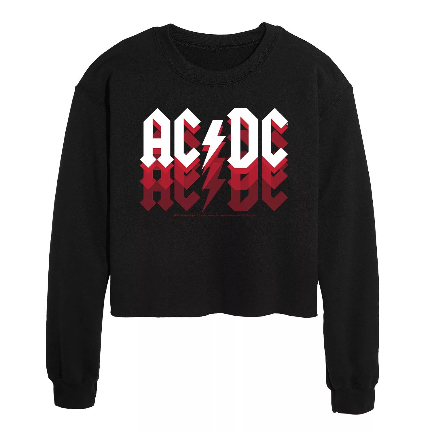 

Укороченный свитшот с графическим рисунком AC/DC для юниоров с выцветшим логотипом Licensed Character