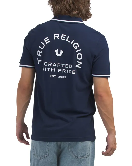 

Топ-поло Crafted With Pride True Religion, цвет True Navy