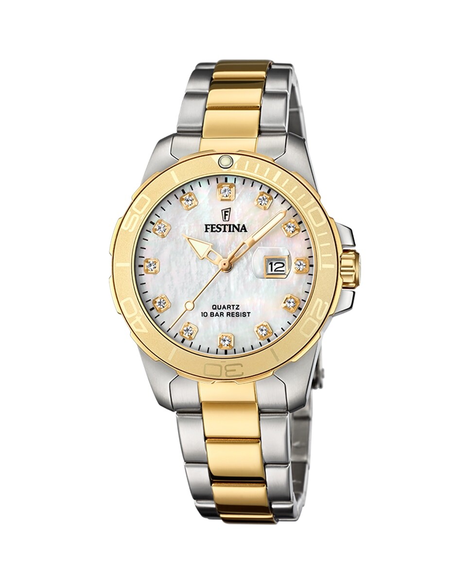 F20504/2 Женские часы Boyfriend из разноцветной стали Festina, мультиколор наручные часы festina classics f20504 2 серебряный золотой