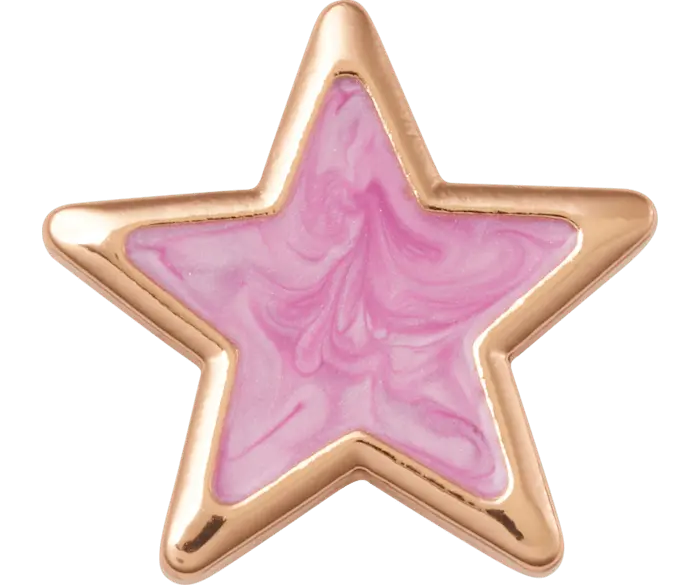 

Джиббитсы Pink and Gold Star Crocs