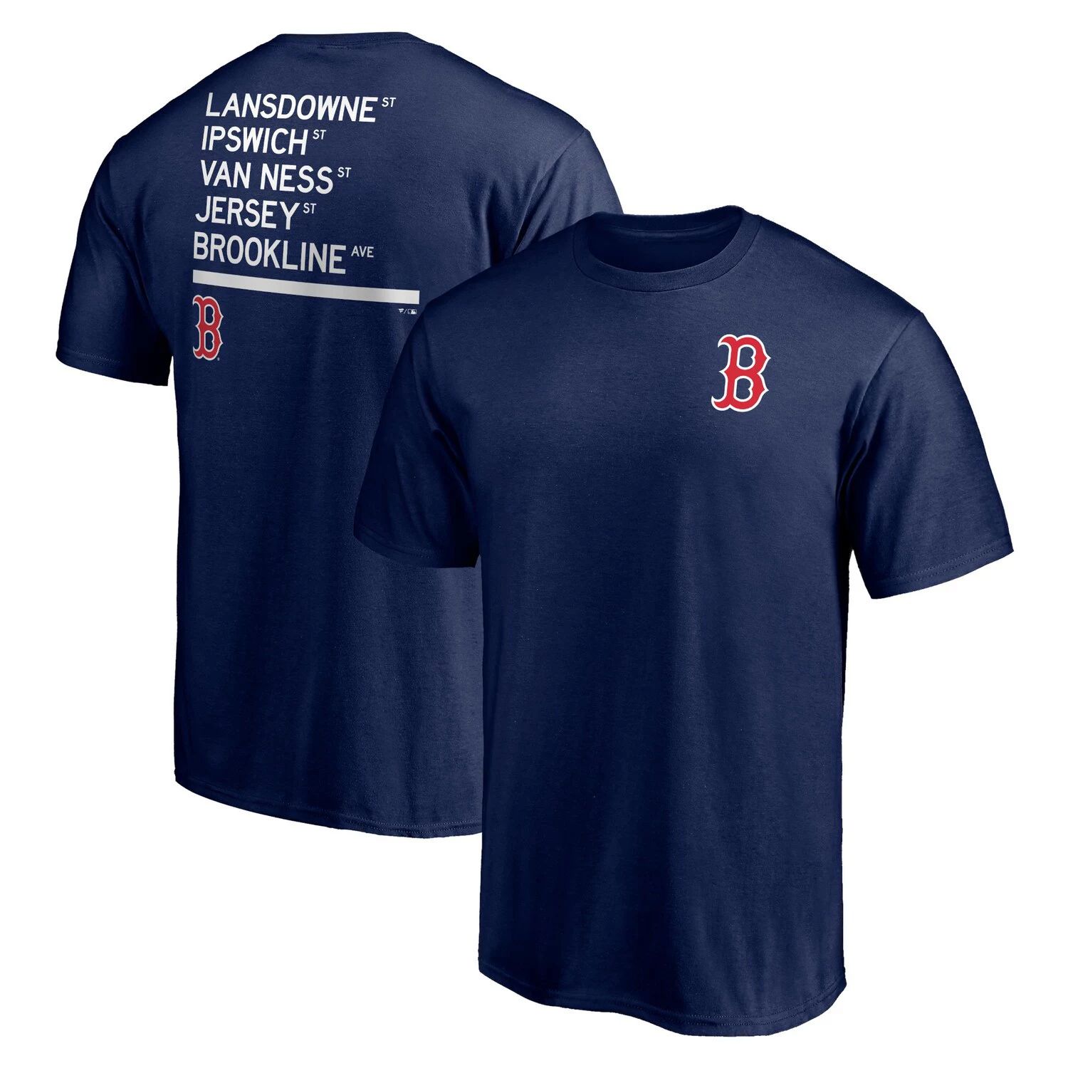 Мужская темно-синяя футболка Fanatics Boston Red Sox Hometown Streets