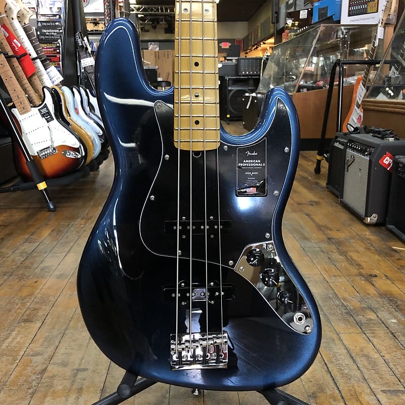 

Басс гитара Fender American Professional II Jazz Bass Dark Night w/Maple Fingerboard, Hard Case