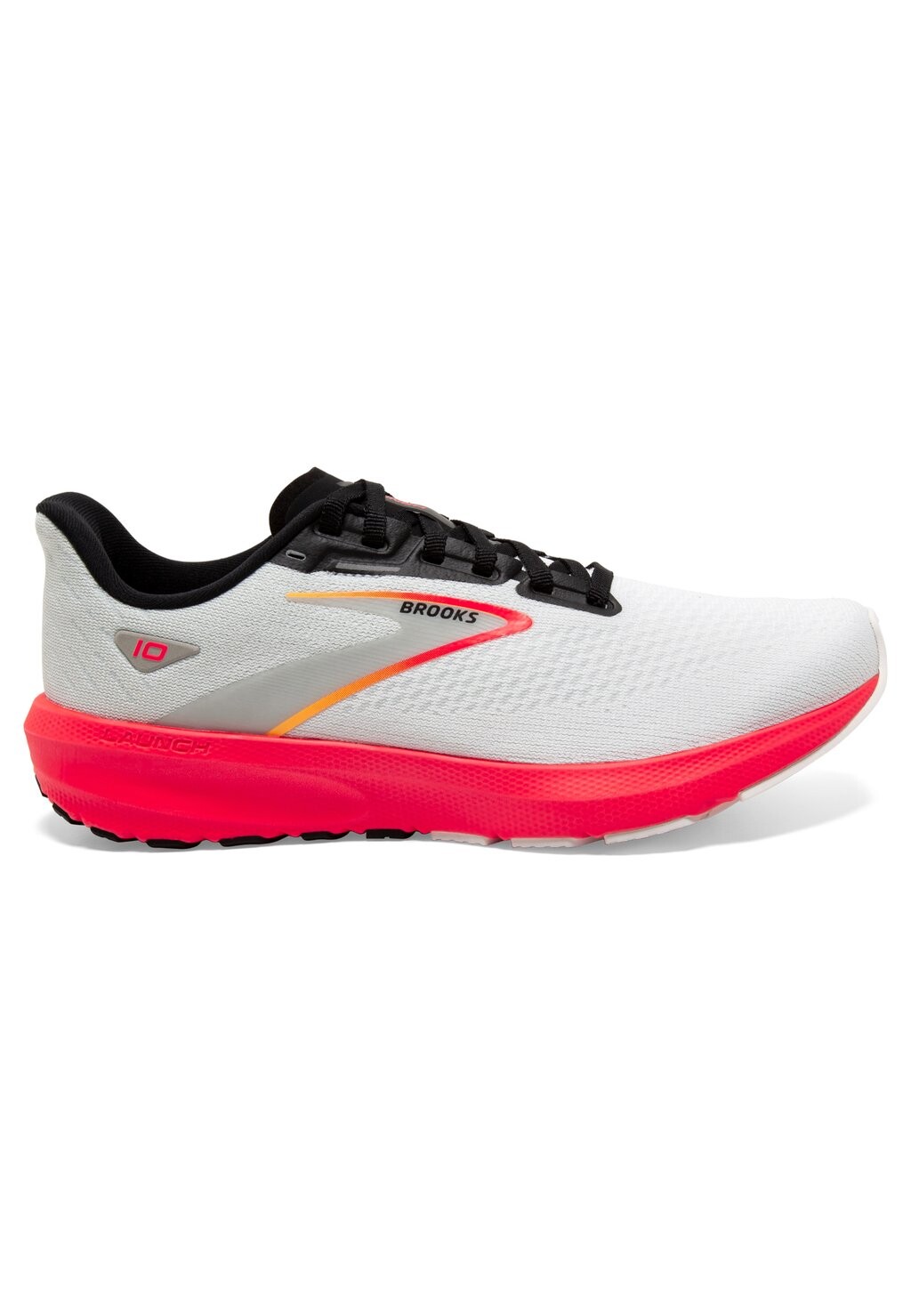 

Кроссовки нейтральные Launch Brooks, цвет white black fiery coral