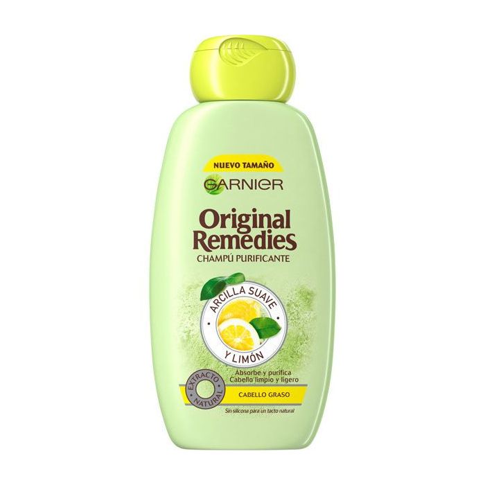 Шампунь Original Remedies Arcilla y Limón Champú Pelo Graso Garnier, 300 ml garnier response shampoo