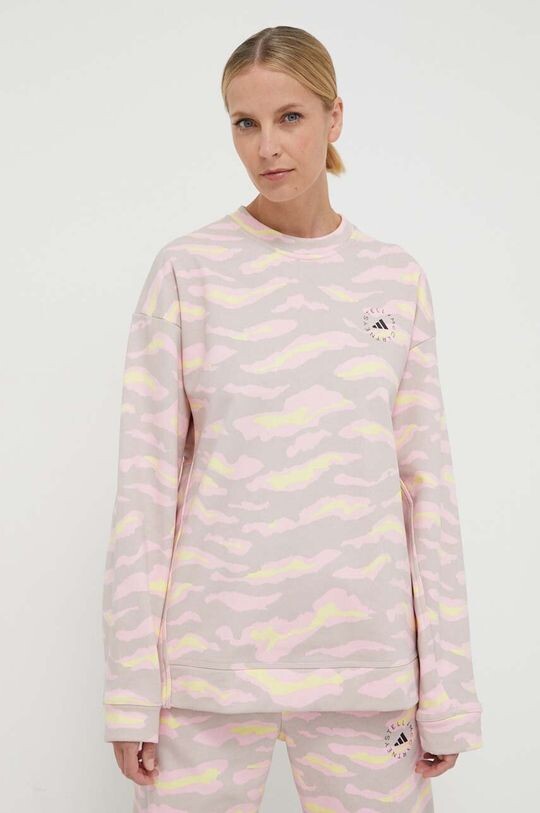 

Хлопковая толстовка adidas by Stella McCartney, розовый