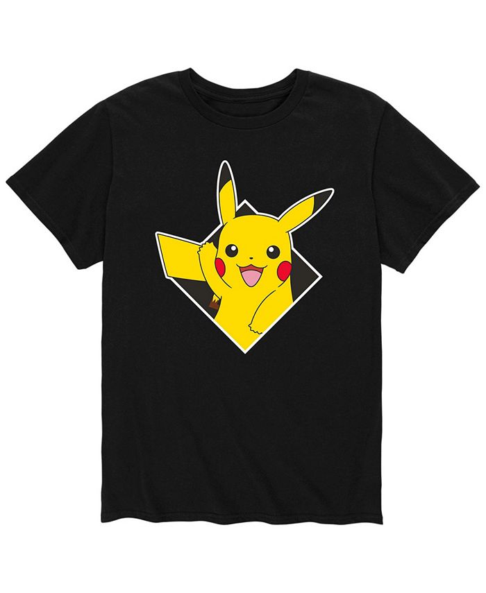 Мужская футболка Pokemon Diamond Shape Pikachu AIRWAVES, черный
