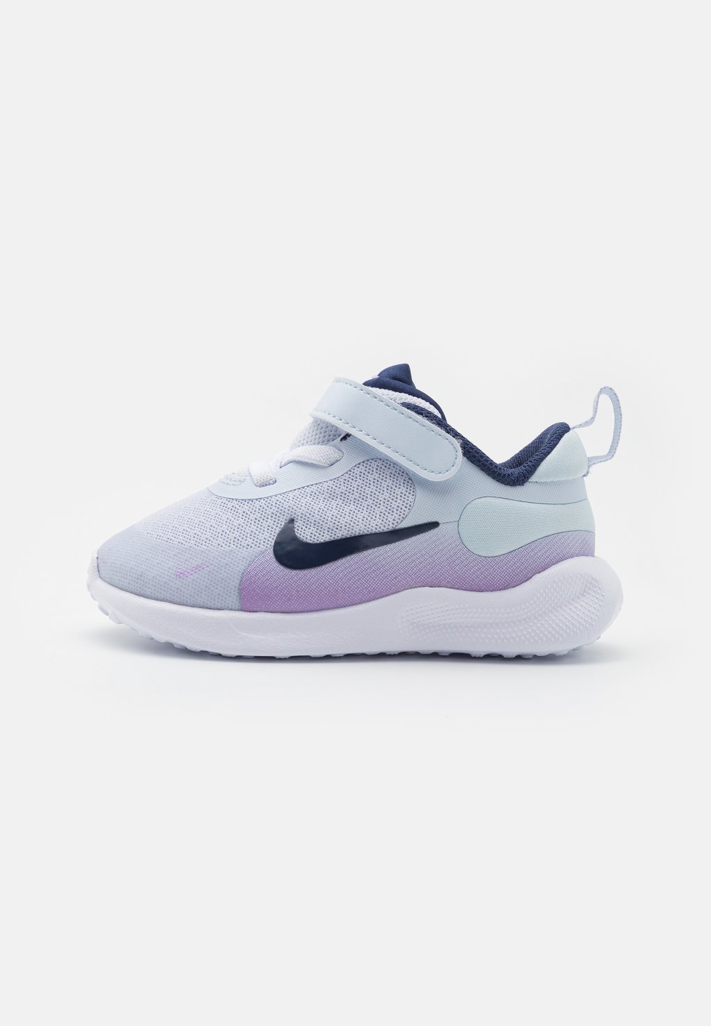цена Нейтральные кроссовки Revolution 7 Unisex Nike, цвет football grey/midnight navy/lilac bloom/lilac