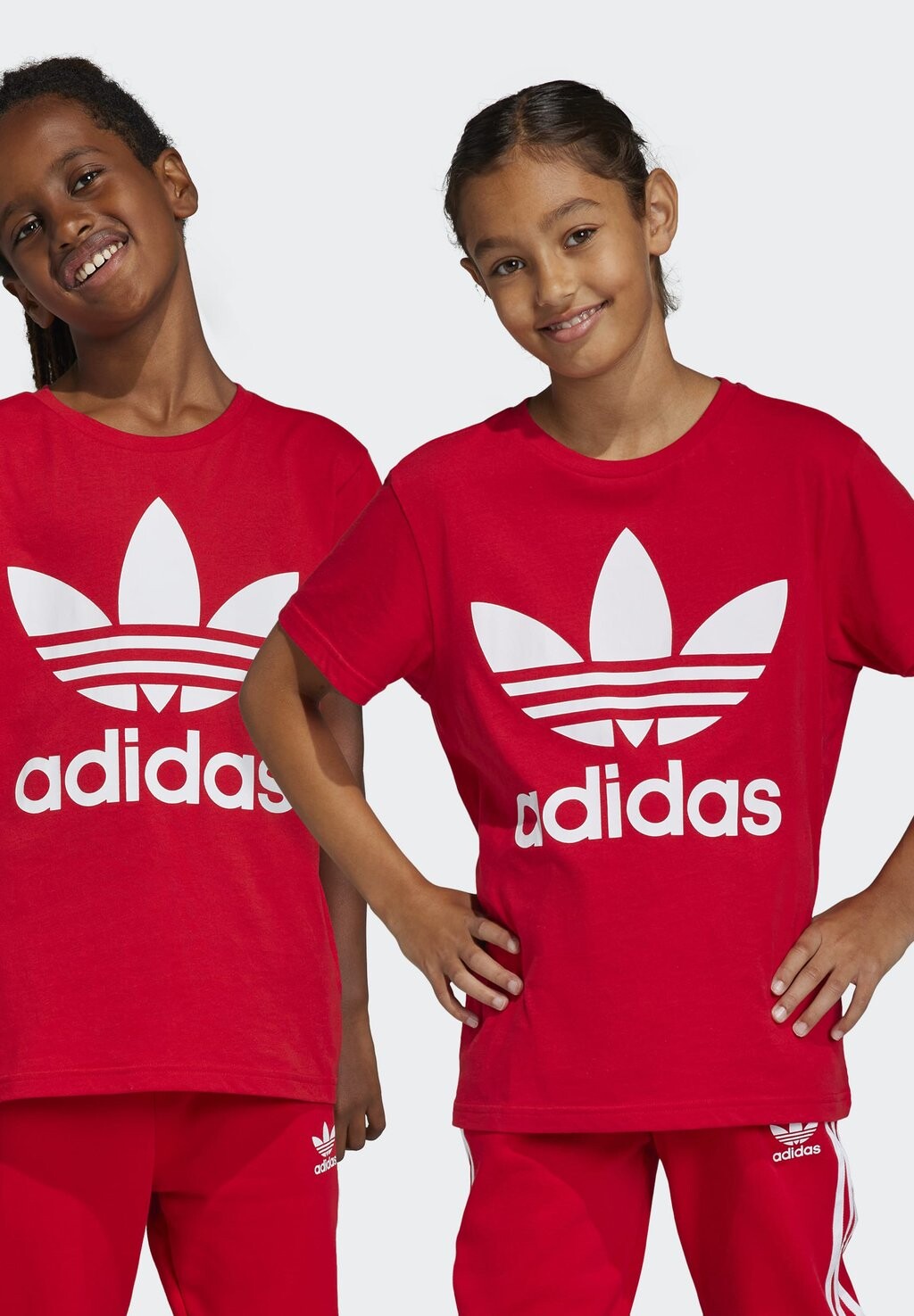 

Футболка с принтом TREFOIL adidas Originals, красный