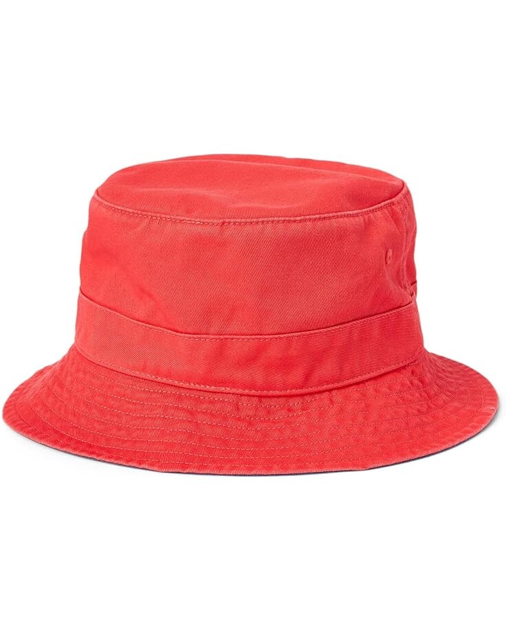

Панама Polo Ralph Lauren Polo Bear Twill Bucket Hat, цвет Red Reef