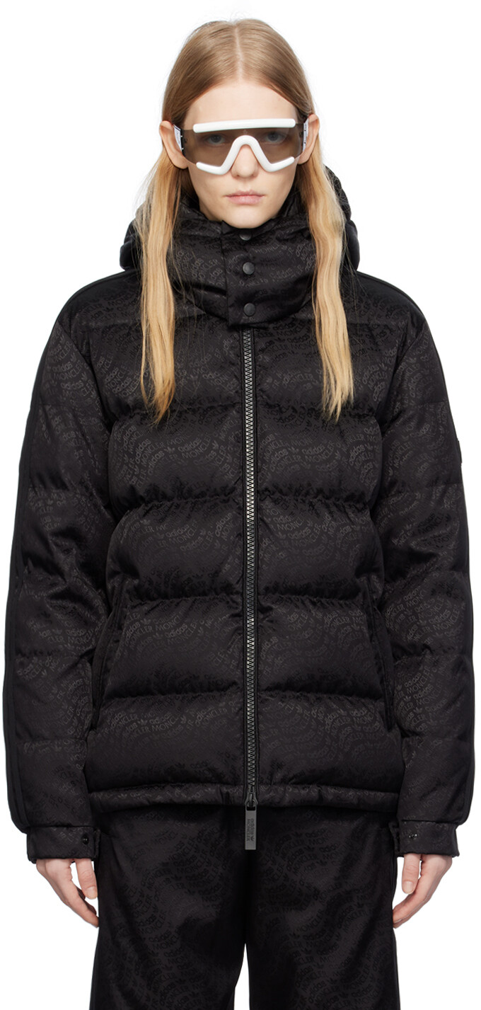 

Moncler Genius Moncler x adidas Originals Черный пуховик Alpbach