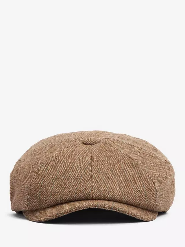 

Бейсболка Barbour Fyne Tweed Bakerboy, оливковый