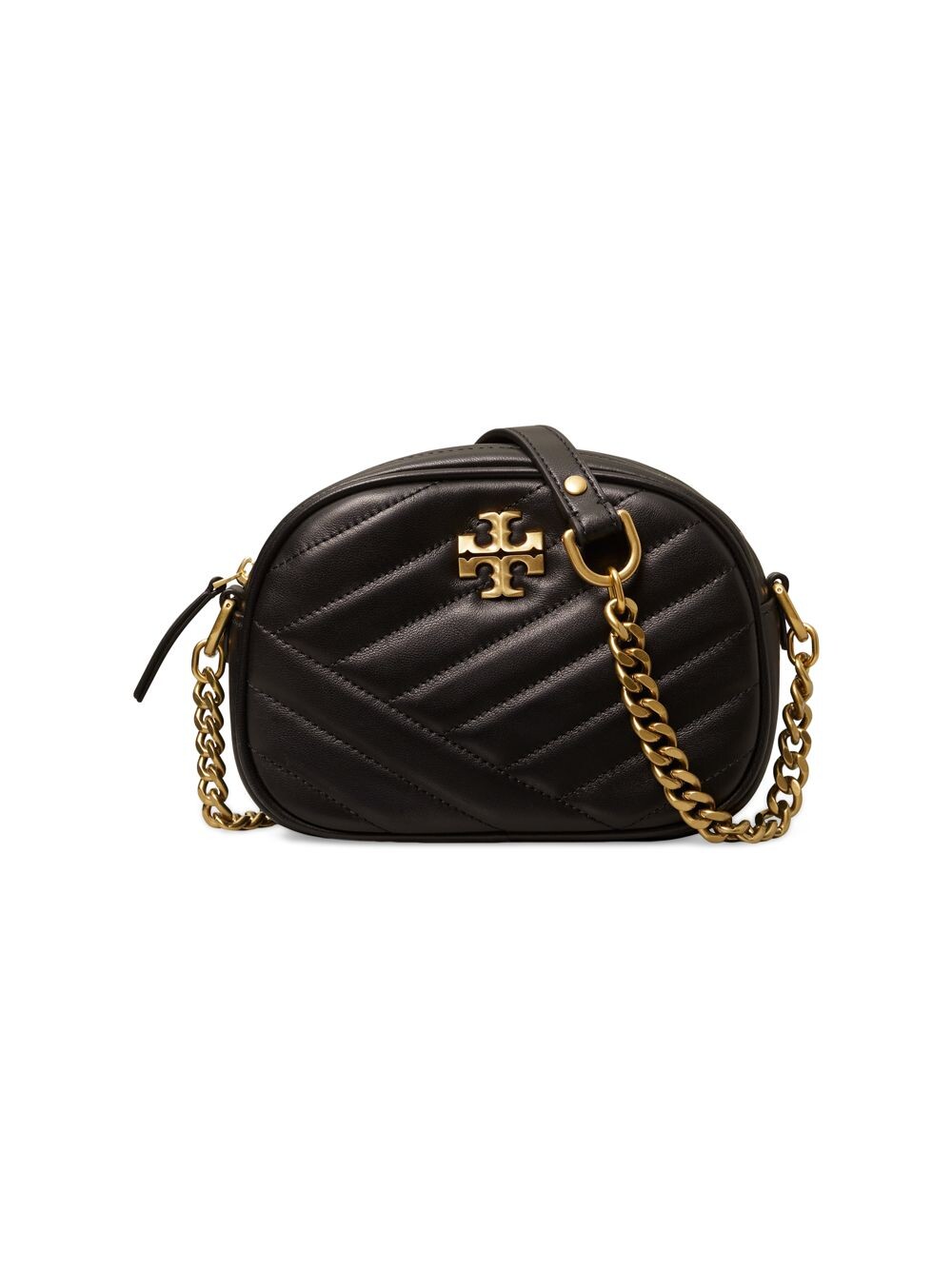 

Кожаная сумка для фотоаппарата Kira Chevron Tory Burch, черный