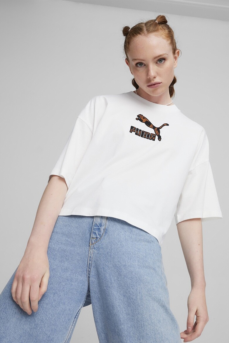 

Футболка оверсайз с логотипом Puma, белый