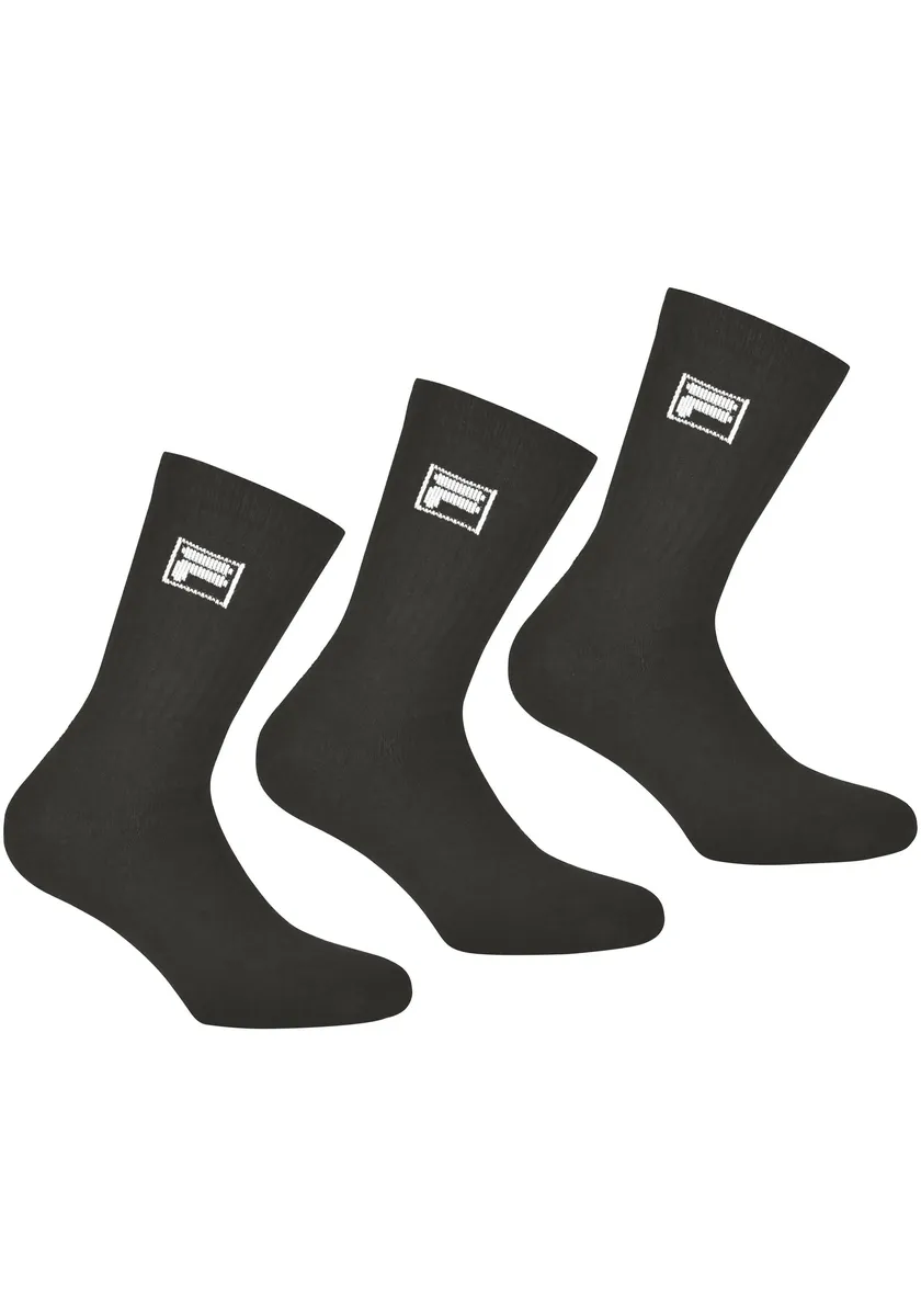

Спортивные носки Fila (упаковка, 3 пары), классические теннисные носки, носки для отдыха, черный