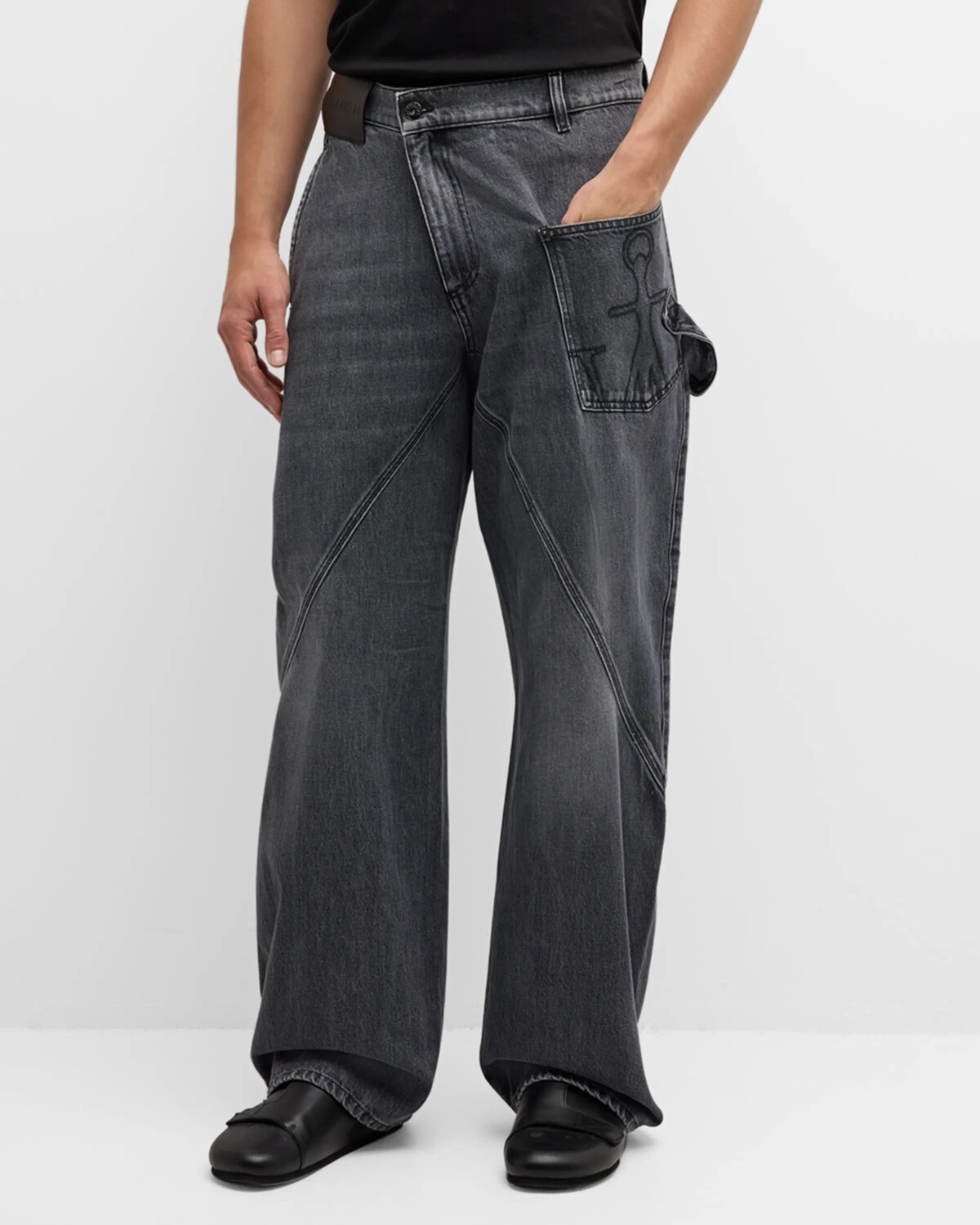 

Мужские крученые джинсы для спецодежды JW Anderson, цвет Grey
