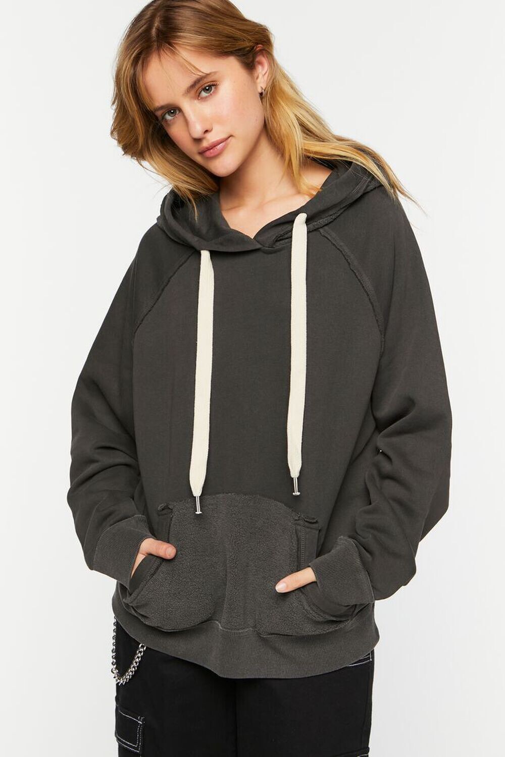 

Толстовка из обратного флиса Forever 21, черный