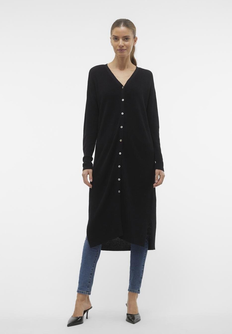 Кардиган VMNEWLEXSUN V NECK CARDIGAN Vero Moda, цвет black