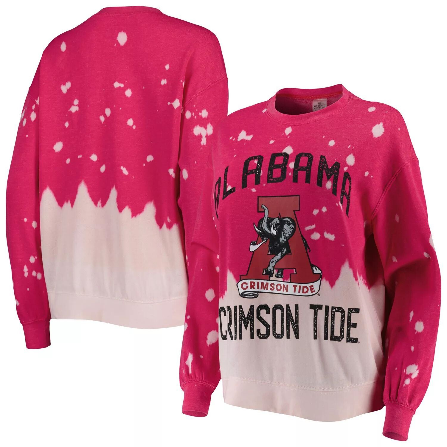 

Женский пуловер с выцветшим рисунком Gameday Couture Crimson Alabama Crimson Tide Twice As Nice