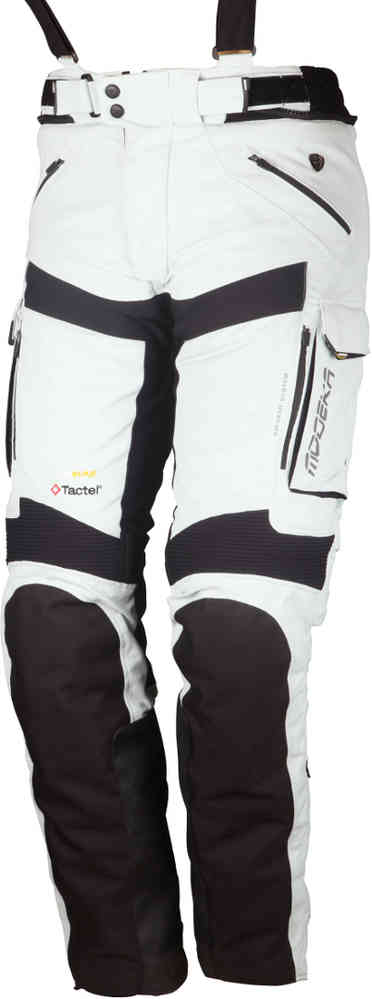 Мотоциклетные текстильные брюки Tacoma III Modeka, светло-серый/черный