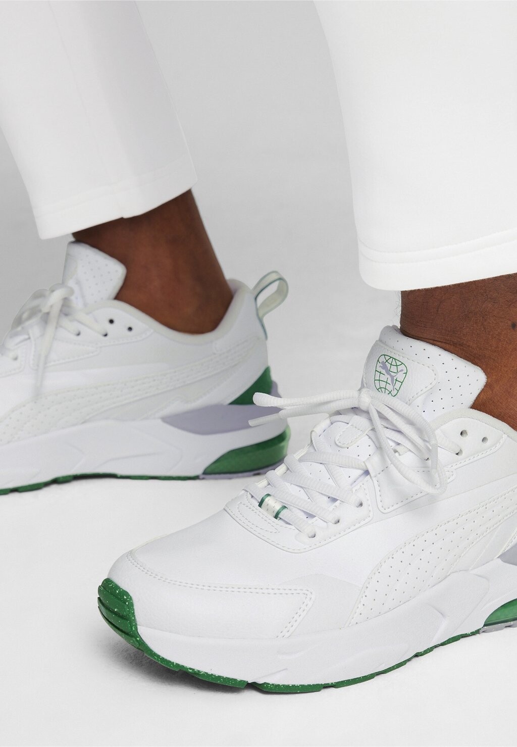 

Кроссовки низкие BETTER Puma, цвет white- white-archive green