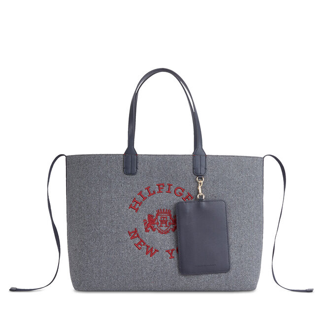 

Сумка-шоппер Tommy Hilfiger IconicTommy Tote, серый