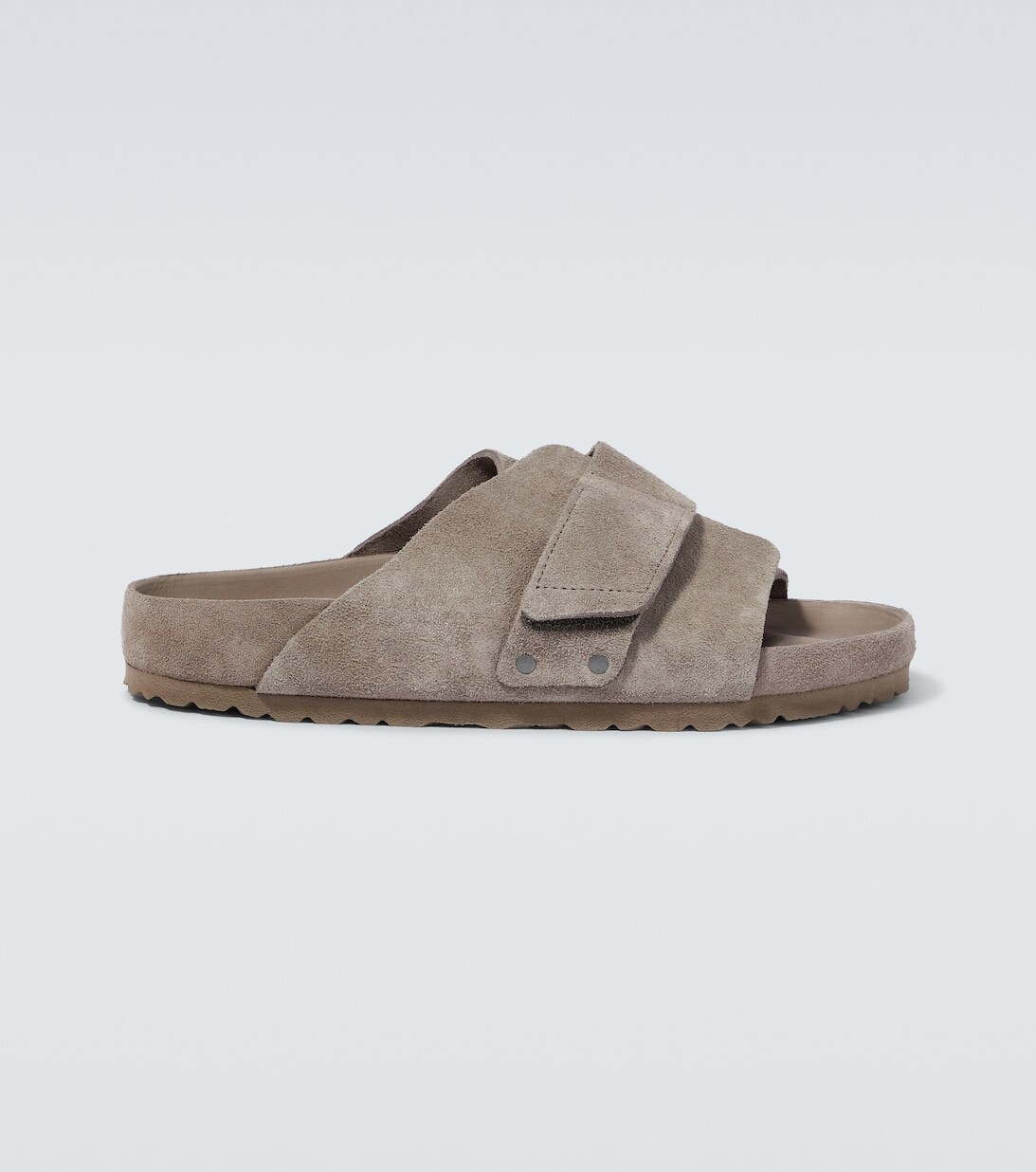 

Замшевые сандалии Kyoto Birkenstock, серый
