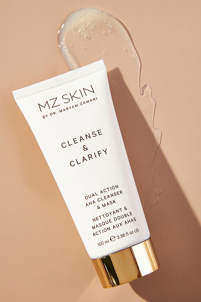 Очищающее средство и маска Mz Skin двойного действия с AHA Cleanse & Clarify, белый