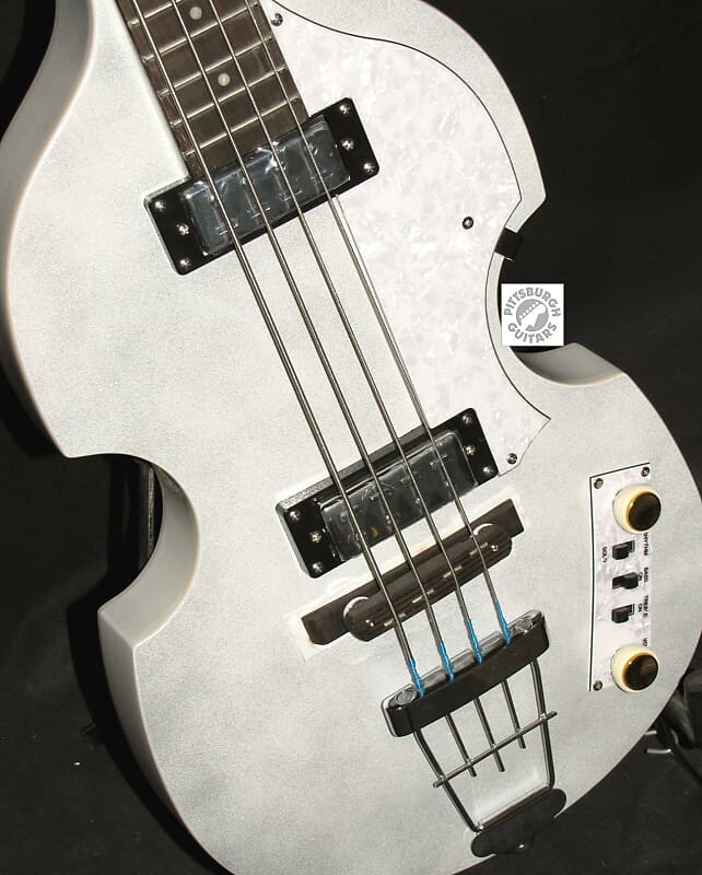 

Басс гитара Hofner Ignition Pro Beatle Bass, HI-BB-PE-PW, Pearl White, w/Upgrades, Free Shipping & Hard Case