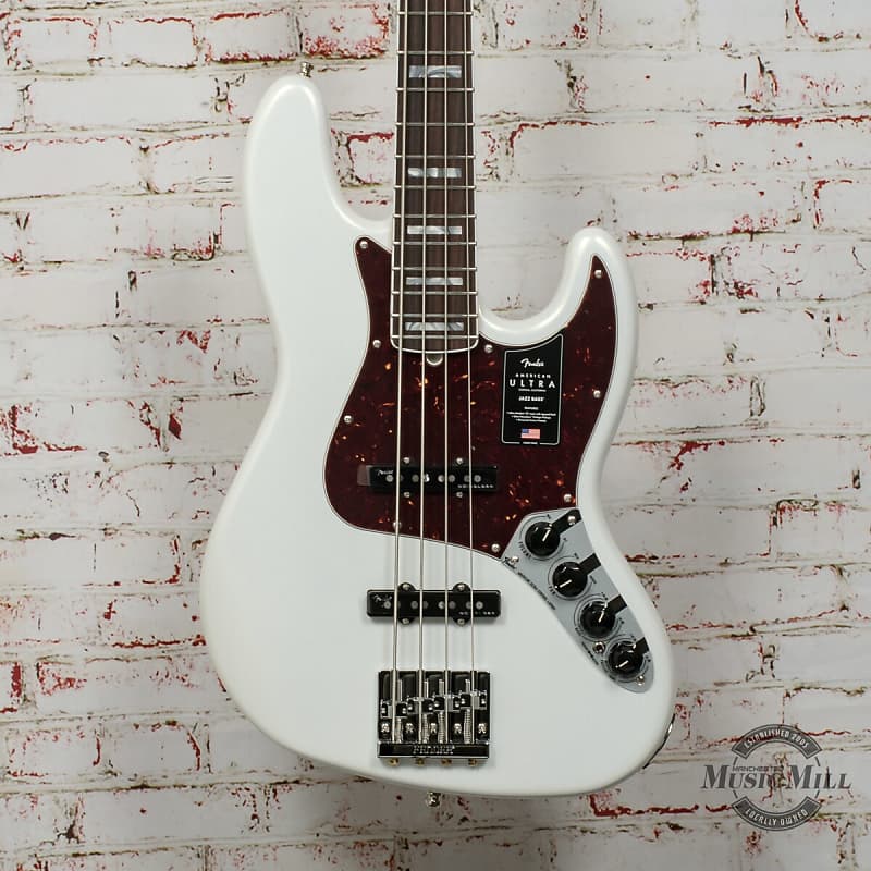 

Басс гитара Fender American Ultra Jazz Bass, Rosewood Fingerboard, Arctic Pearl