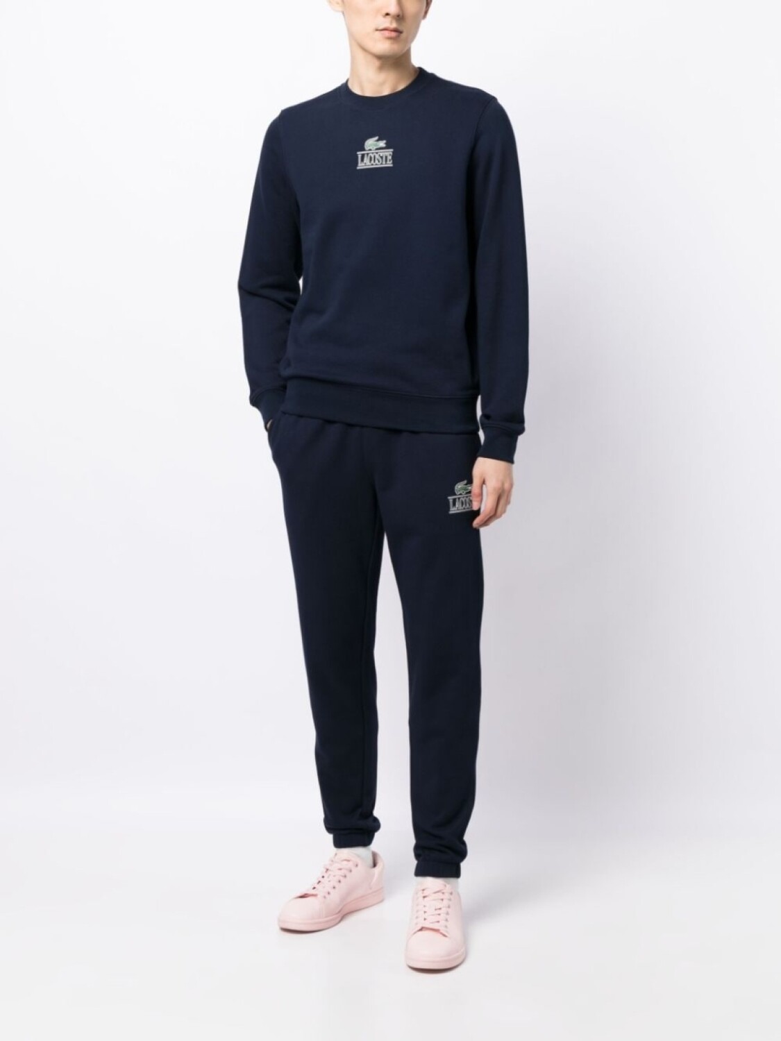 

Lacoste хлопковая толстовка с логотипом, синий