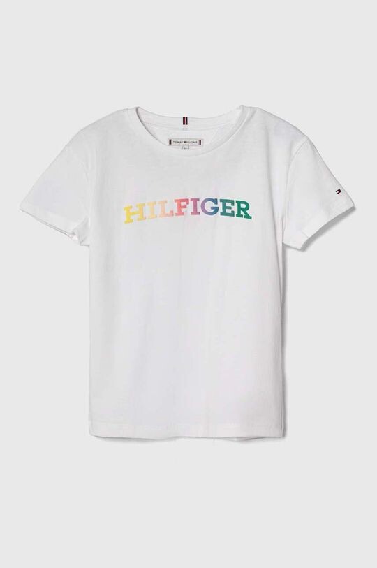

Хлопковая футболка для детей Tommy Hilfiger, белый