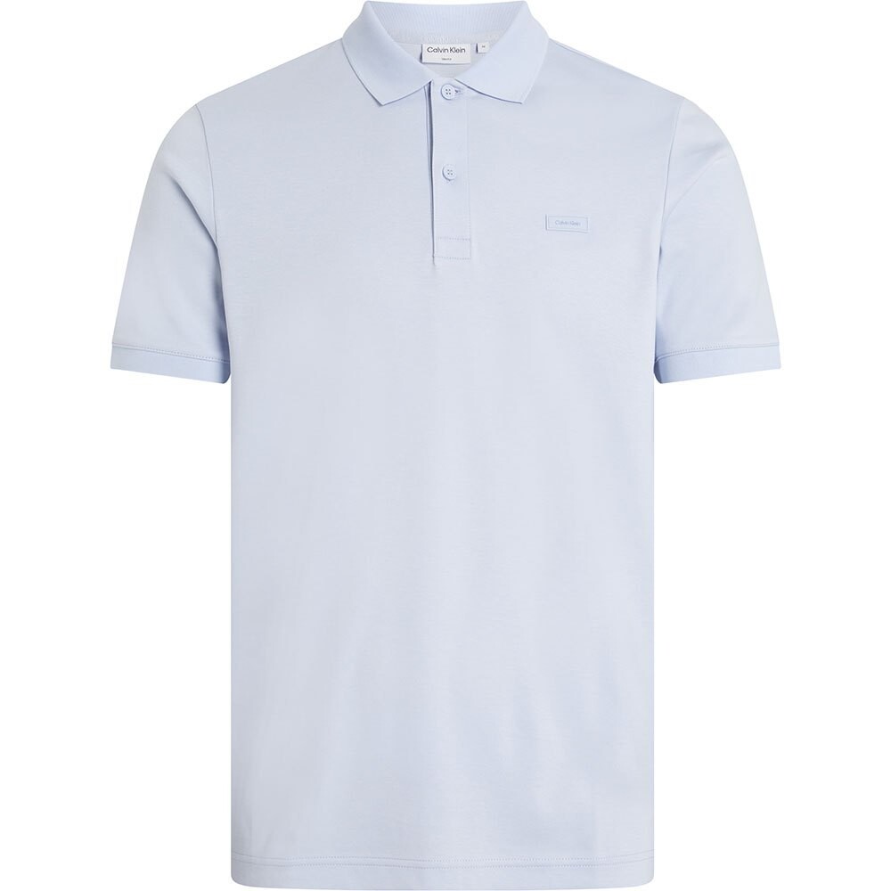 

Поло с коротким рукавом Calvin Klein Smooth Cotton Slim, белый