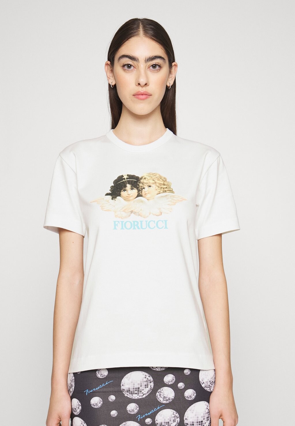 

Футболка с принтом Fiorucci, белый