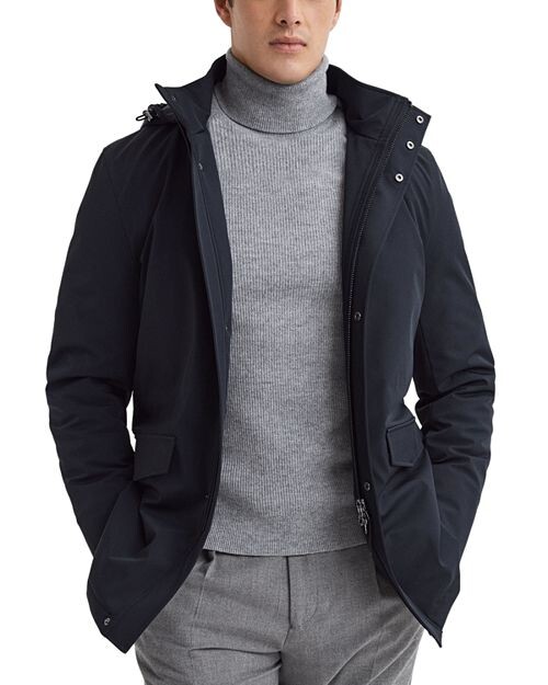 

Дублинская куртка на молнии с капюшоном и полной молнией REISS, цвет Blue