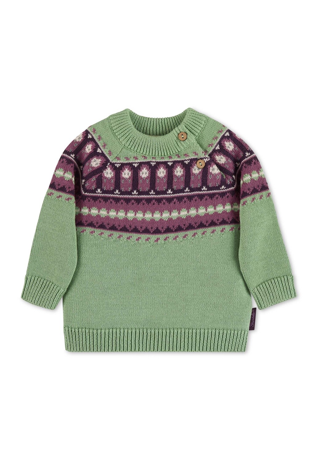

Футболка Sterntaler GOTS Strick Pullover Norweger, цвет sattes grün