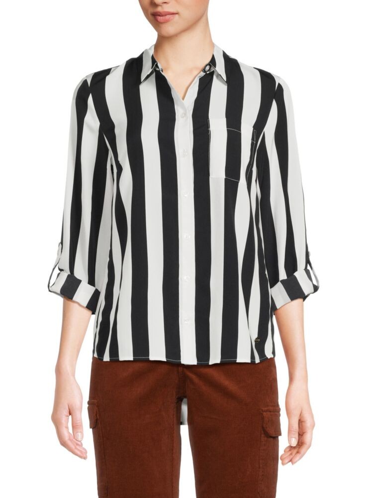 

Рубашка на пуговицах в полоску Tommy Hilfiger, цвет Sky Captain Ivory