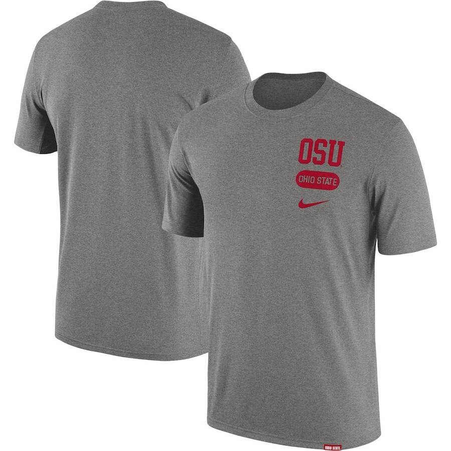 

Футболка с коротким рукавом Nike Ohio State Buckeyes, серый
