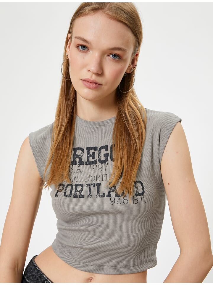 

Футболка KOTON T shirt, антрацит