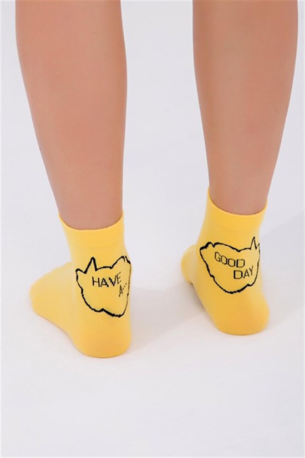 Желтые короткие носки Happy Day Cozzy Socks