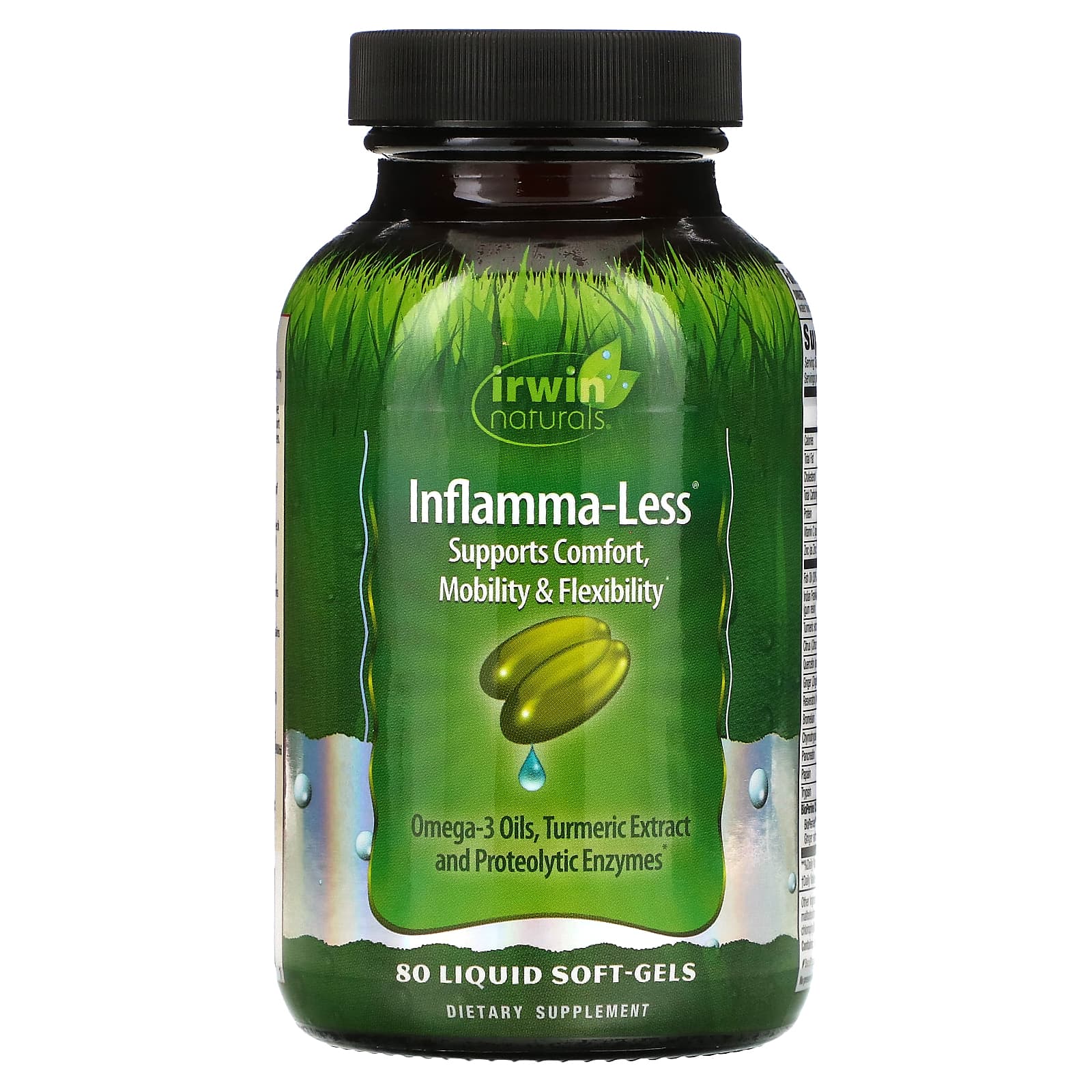 Irwin Naturals Inflamma-Less 80 гелевых капсул irwin naturals 2 in 1 kidney