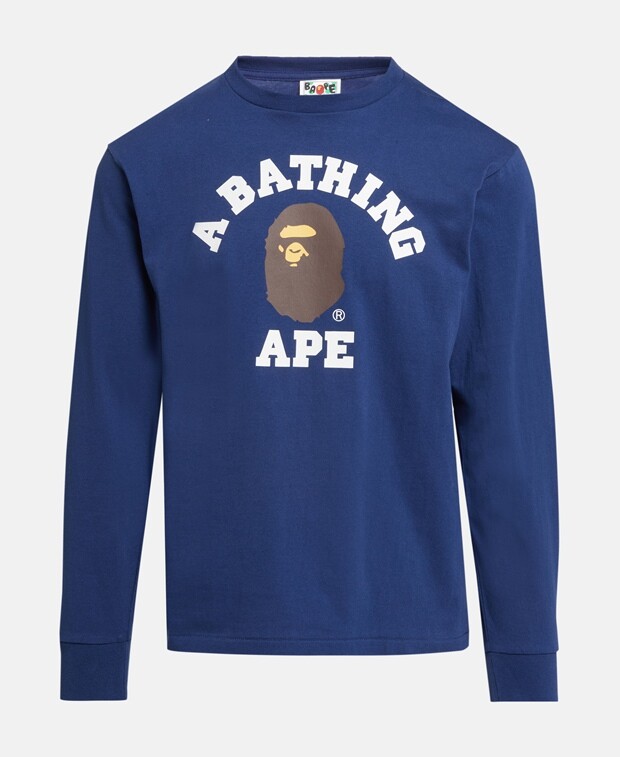 

Топ с длинными рукавами A Bathing Ape, темно-синий