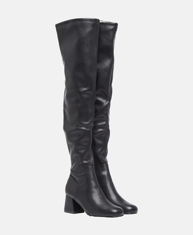 

Сапоги выше колена Steve Madden, черный