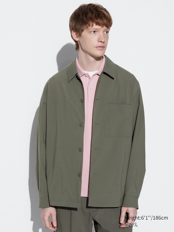 

Куртка-Рубашка airsense Uniqlo, зеленый
