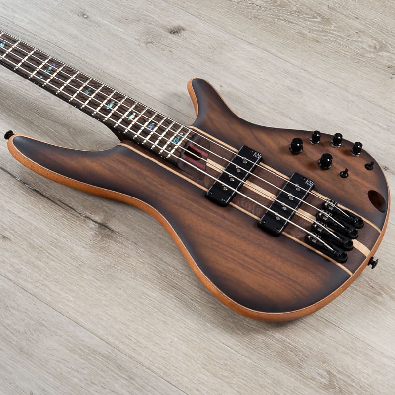 Басс гитара Ibanez SR1350B SR Premium 4-String Bass, Panga Panga, Dual Mocha Burst Flat