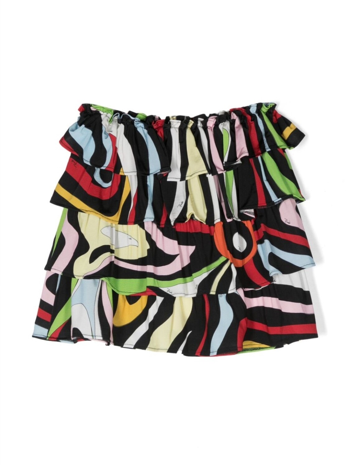 

PUCCI Junior юбка с абстрактным принтом, черный