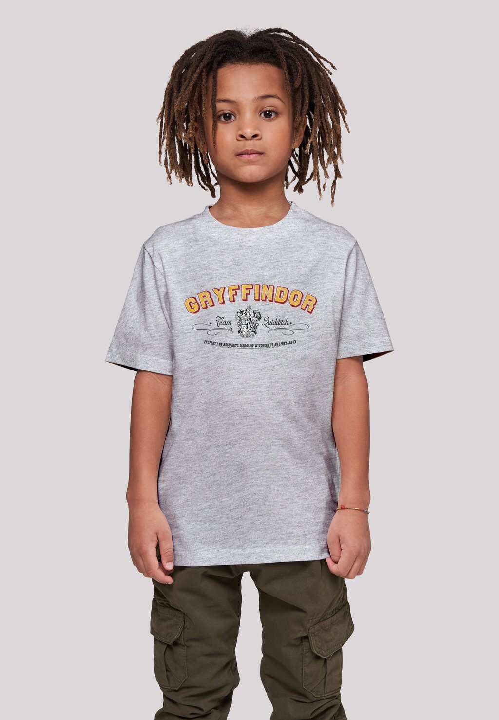 

Футболка с принтом Harry Potter Gryffindor Team Quidditch F4NT4STIC, цвет heather grey